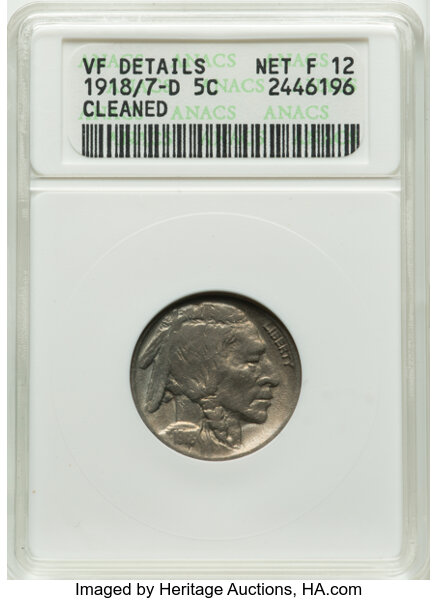 1918/7-D 5c Overdate, FS-101 MS thumbnail 3