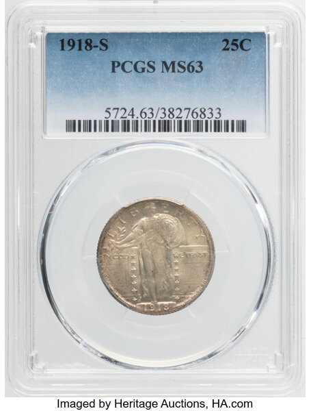 1918-S 25c MS thumbnail 4