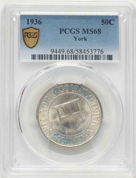 1936 50c York County MS69 CAC thumbnail 4