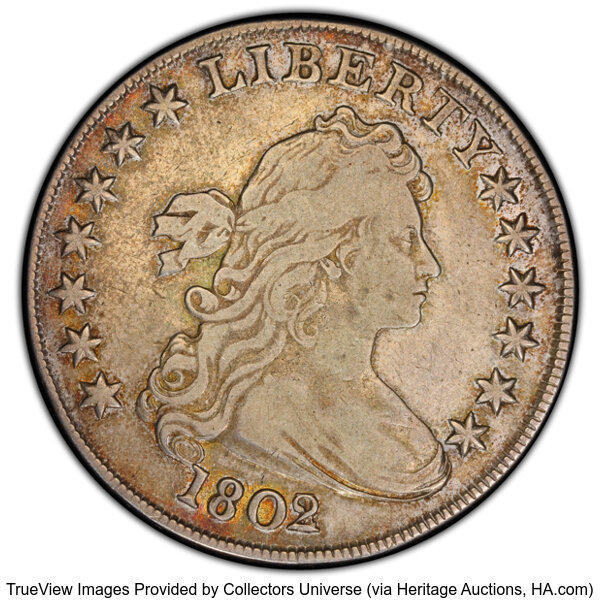 1802/1 $1  Narrow Date, B-4, BB-232 MS thumbnail 2