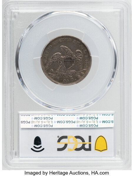 1831 25c Large Letters, B-6 MS thumbnail 4