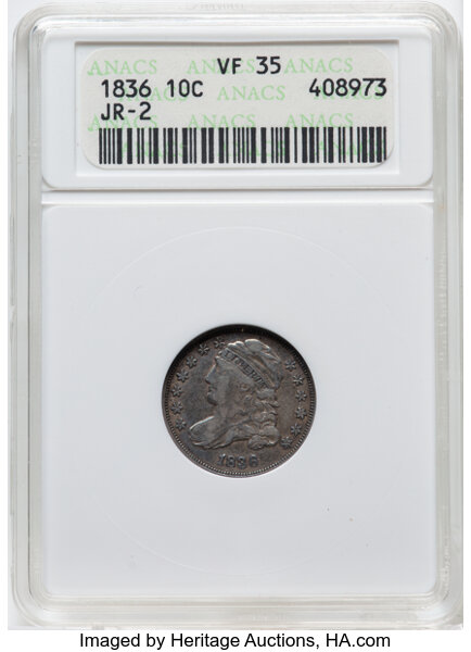 1836 10c JR-2 MS thumbnail 2