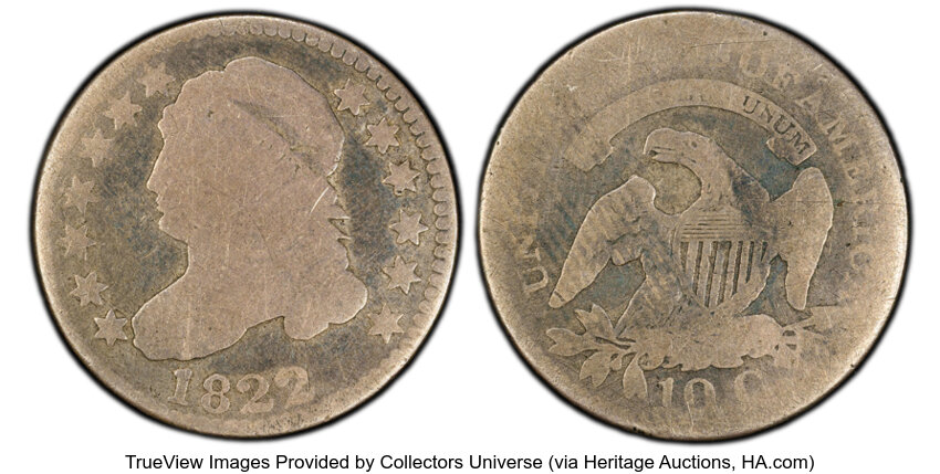 1822 10c JR-1 MS thumbnail 2