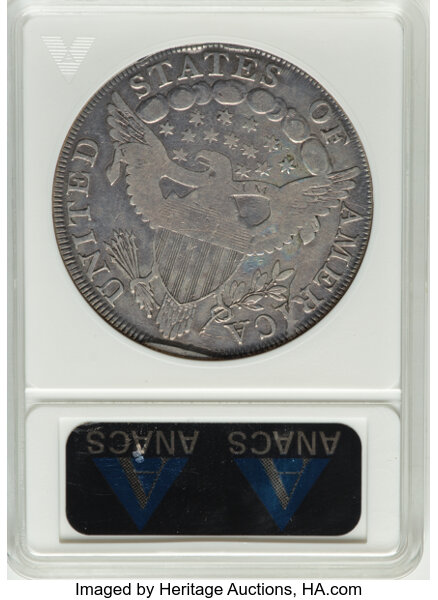 1798 $1  Large Eagle, Pointed 9, Wide Date, B-20, BB-102 MS thumbnail 5
