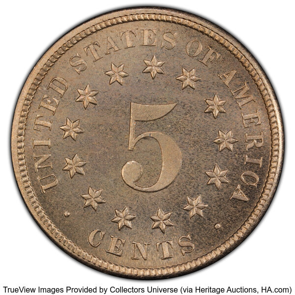 1879 5c PR66 thumbnail 4