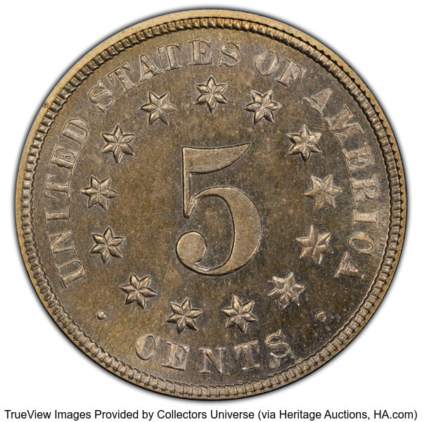 1874 5c PR65 thumbnail 8