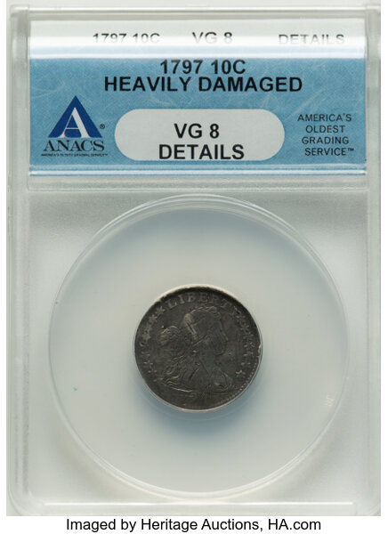 1797 10c 16 Stars, JR-1 MS thumbnail 2