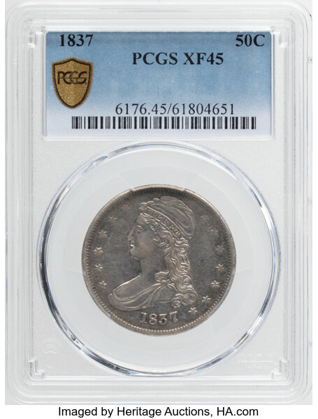 1837 50c Reeded Edge G6 thumbnail 25
