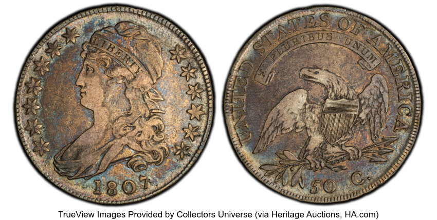 1807 50c Capped Bust, 50/20, O-112 MS thumbnail 4