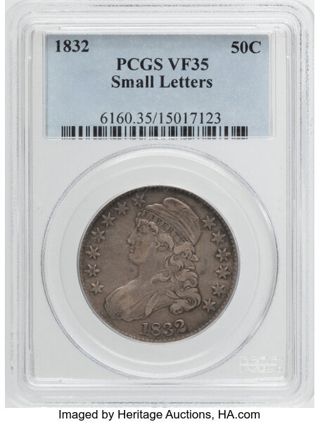 1832 50c Small Letters, O-110 MS thumbnail 5