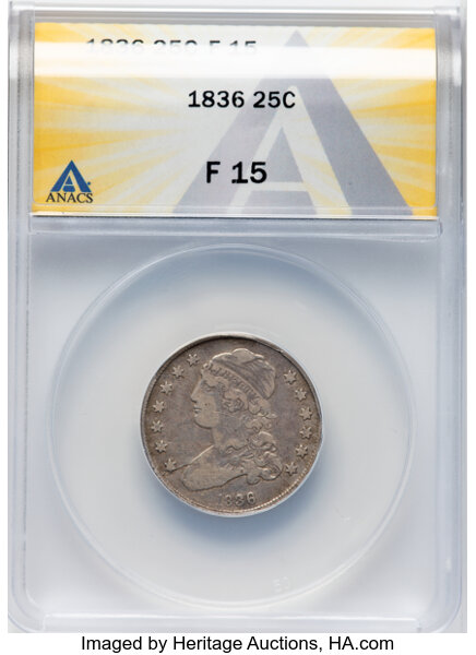 1836 25c B-3 MS thumbnail 2