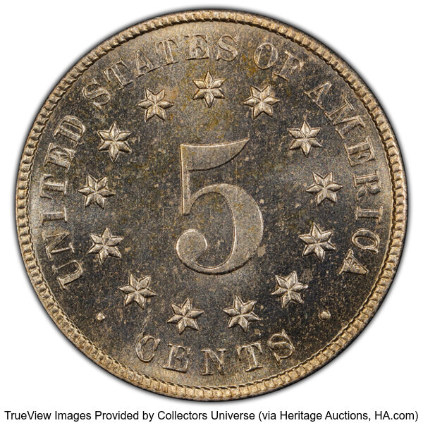 1881 5c PR64 thumbnail 4