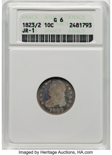 1823/2 10c Small E's, JR-1 MS thumbnail 3