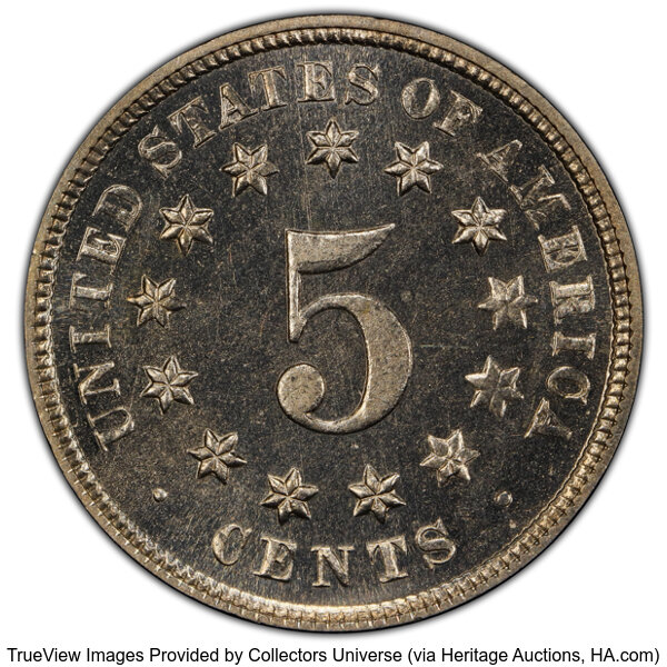 1874 5c PR65 thumbnail 4