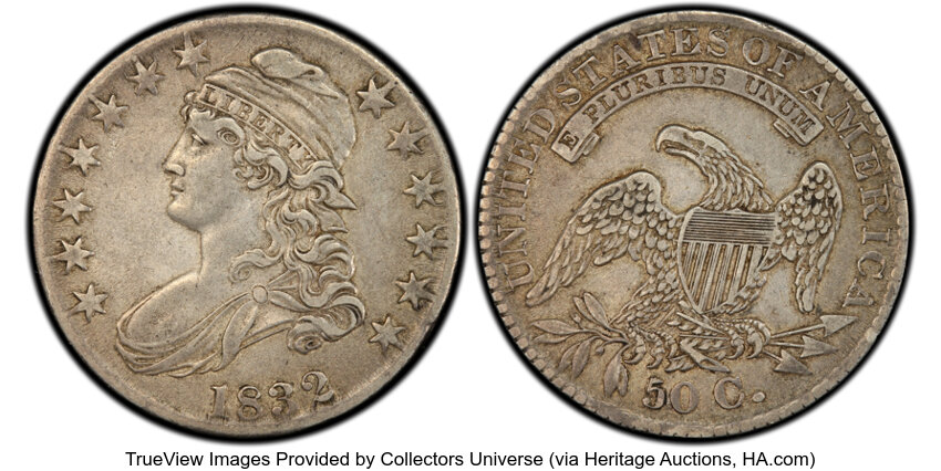 1832 50c Small Letters, O-105 MS thumbnail 2