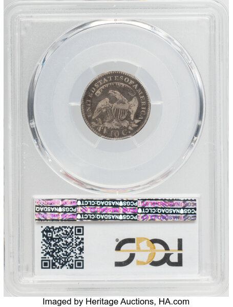 1821 10c Large Date, JR-1 MS thumbnail 4
