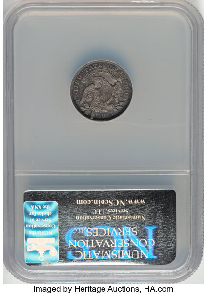 1837 10c Capped Bust, JR-3 MS thumbnail 4