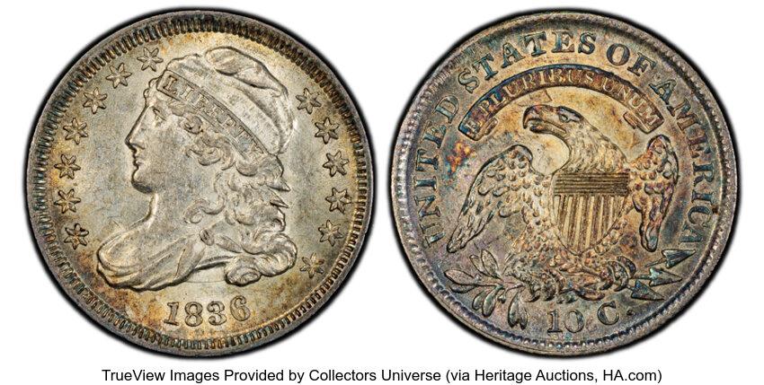 1836 10c JR-3 MS thumbnail 2
