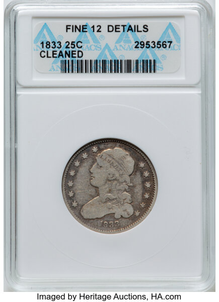 1833 25c B-1 MS thumbnail 2
