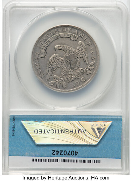 1834 50c Large Date, Small Letters, O-108 MS thumbnail 8