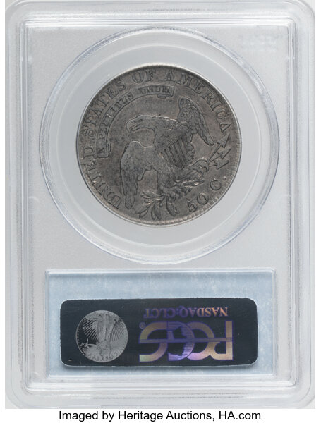 1820 50c Curl Base 2, Small Date, O-103a MS thumbnail 4
