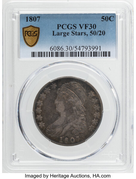 1807 50c Capped Bust, 50/20, O-112 MS thumbnail 18