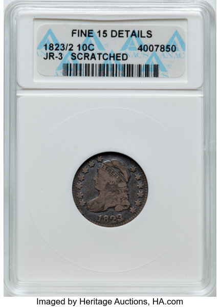 1823/2 10c Large E's, JR-3 MS thumbnail 3