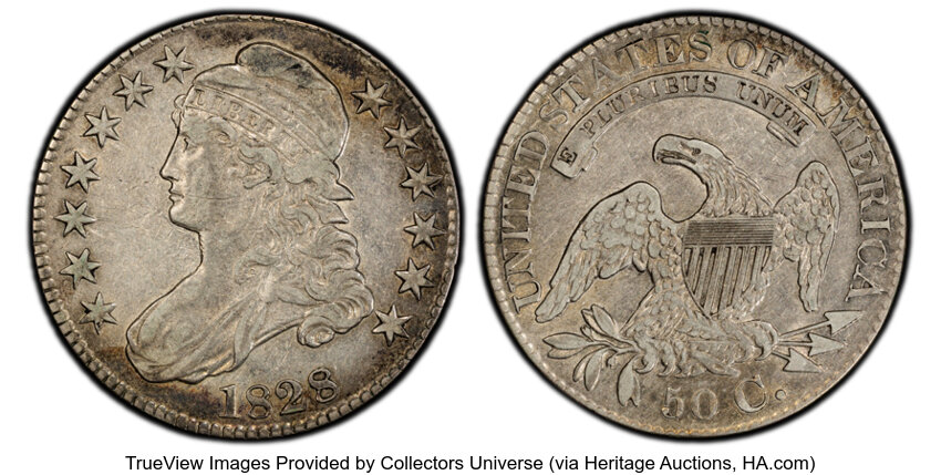 1828 50c O-110 MS thumbnail 3