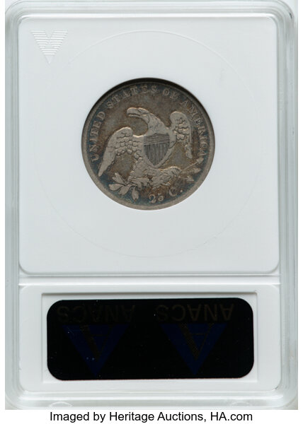1838 25c Capped Bust, B-1 MS thumbnail 11