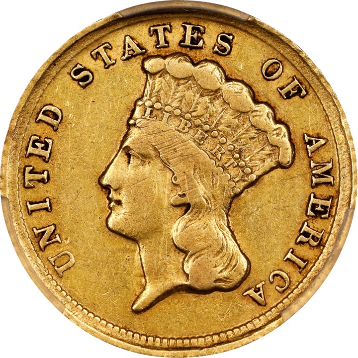 Image for 1854-D $3 XF40