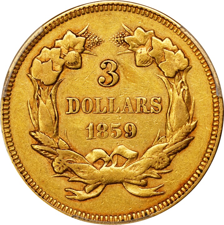 1859 $3 VF20 thumbnail 14