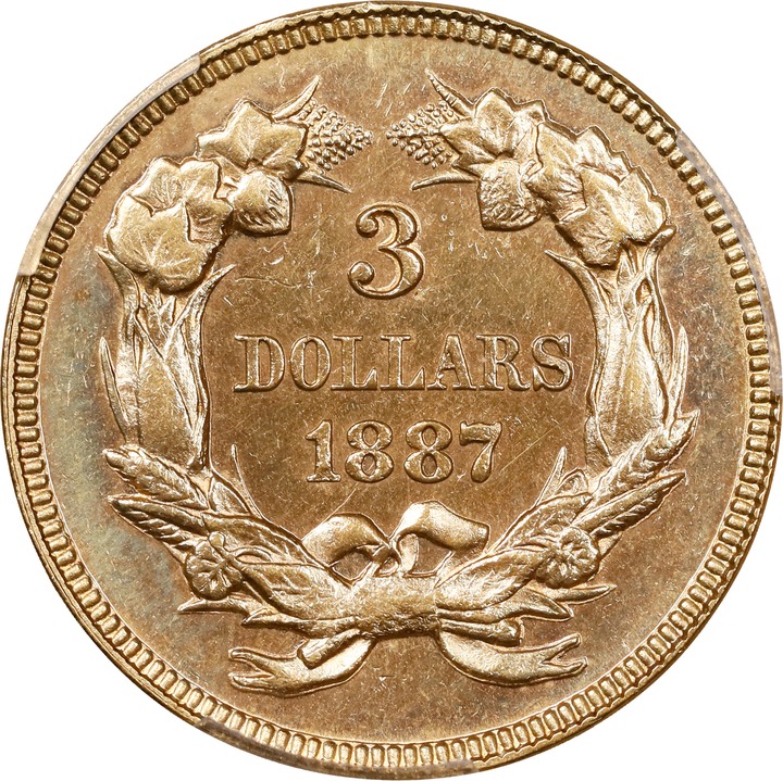 1887 $3 VF20 thumbnail 4