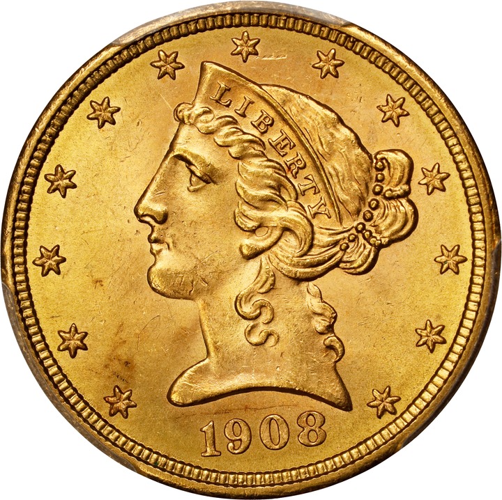 1908 $5  Liberty MS PL thumbnail 10