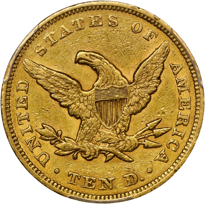 1849 $10 AU50 thumbnail 2