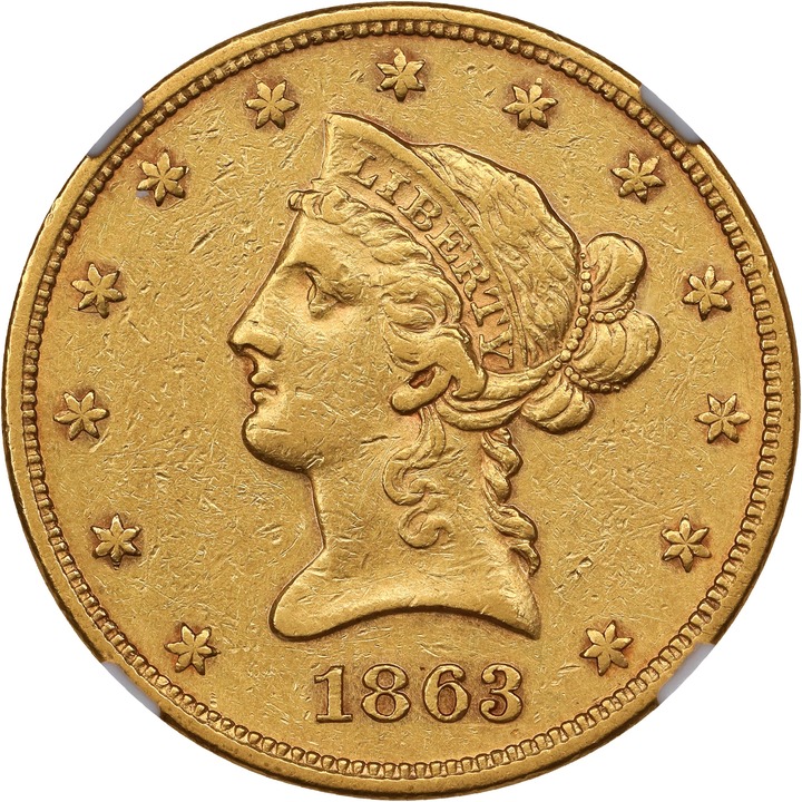 Image for 1863 $10 F12
