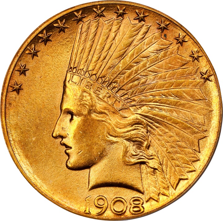 1908-S $10  MS thumbnail 6