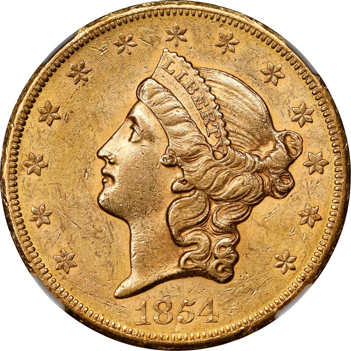 1854-S $20  MS thumbnail 4