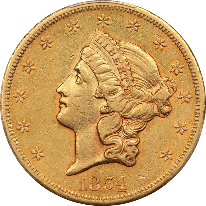 1854-S $20  MS thumbnail 5
