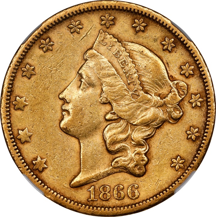 1866-S $20  No Motto MS thumbnail 7