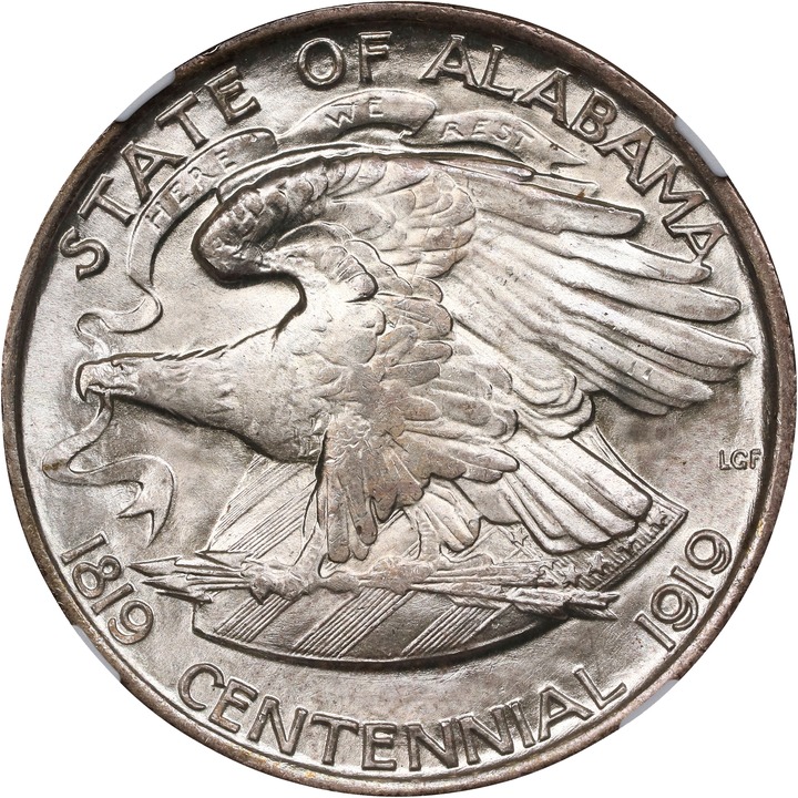 1921 50c Alabama MS67 CAC thumbnail 2