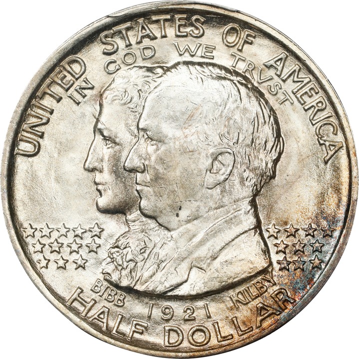 1921 50c Alabama XF40 CAC thumbnail 22