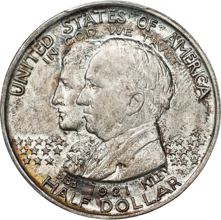 1921 50c Alabama XF40 CAC thumbnail 23