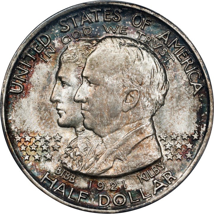 1921 50c Alabama XF40 CAC thumbnail 24