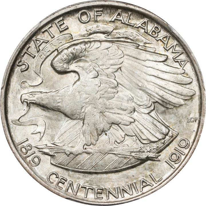 1921 50c Alabama MS64 CAC thumbnail 4
