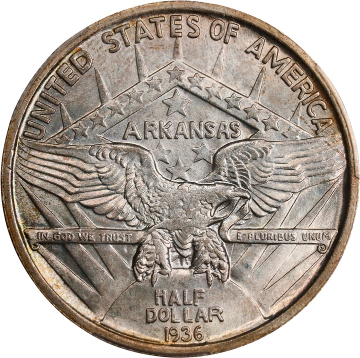 1936 50c Arkansas MS66 thumbnail 2