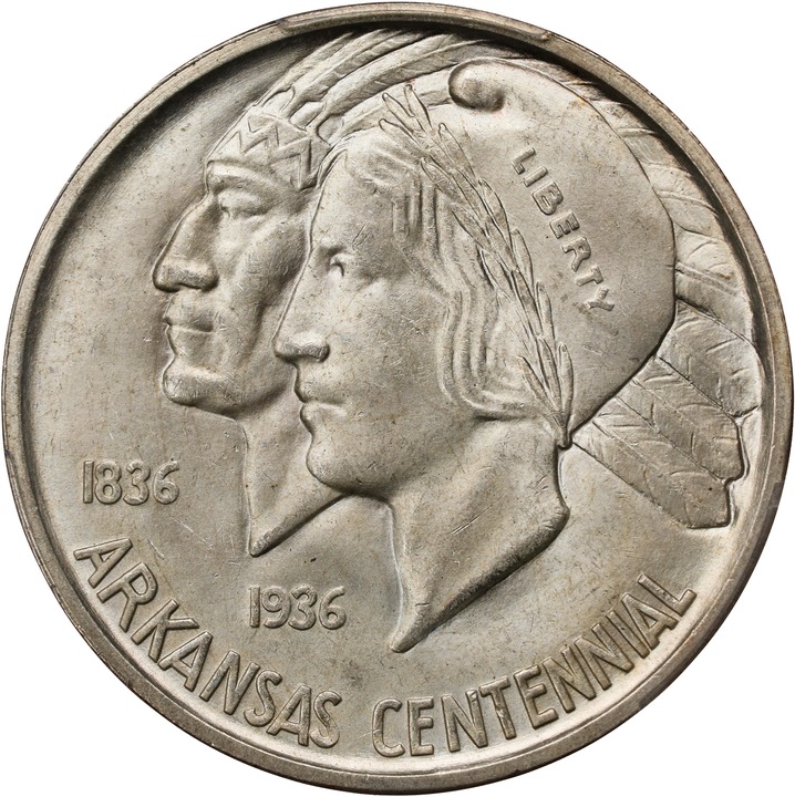 1936-D 50c Arkansas MS65 thumbnail 3