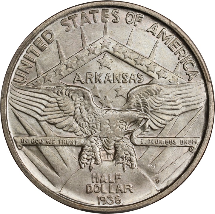 1936-D 50c Arkansas MS65 thumbnail 4