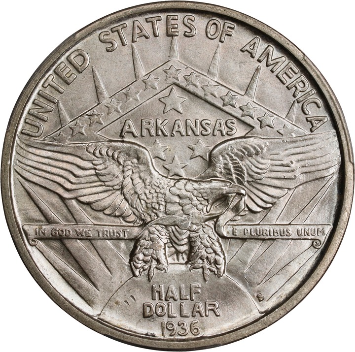 1936-S 50c Arkansas XF40 thumbnail 21