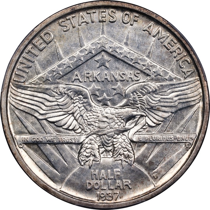 1937-S 50c Arkansas MS65 thumbnail 4