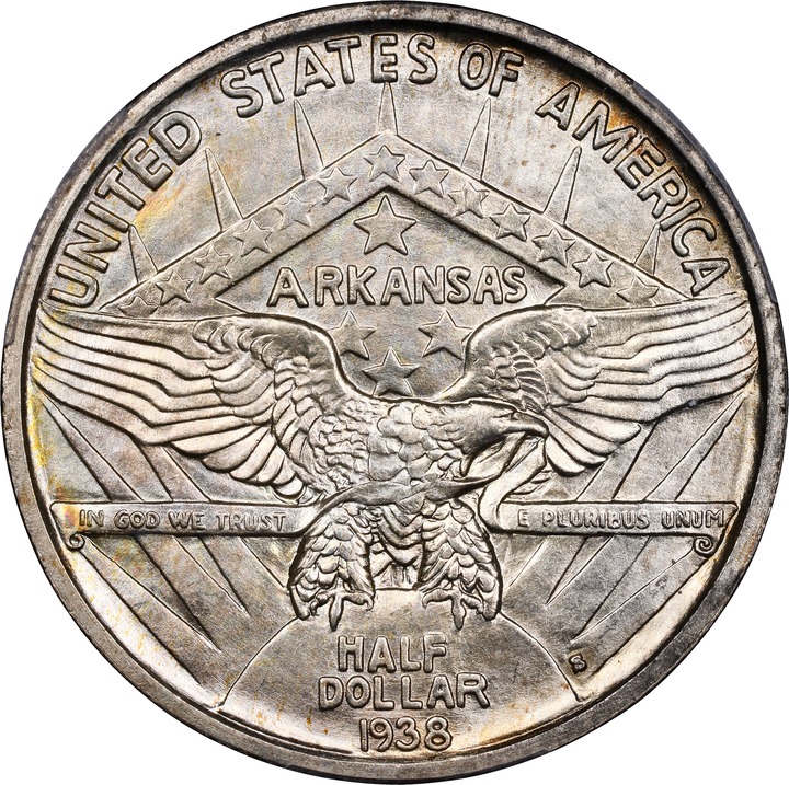 1938-S 50c Arkansas MS65 thumbnail 4